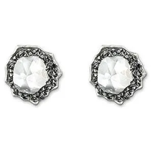 Swarovski Earrings Poison Silvernight Pierced
