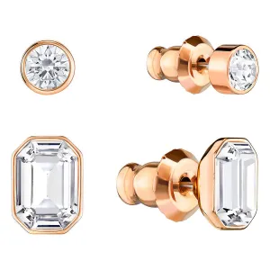 Swarovski Harley Rose Gold Clear Crystal Stud Earring Set