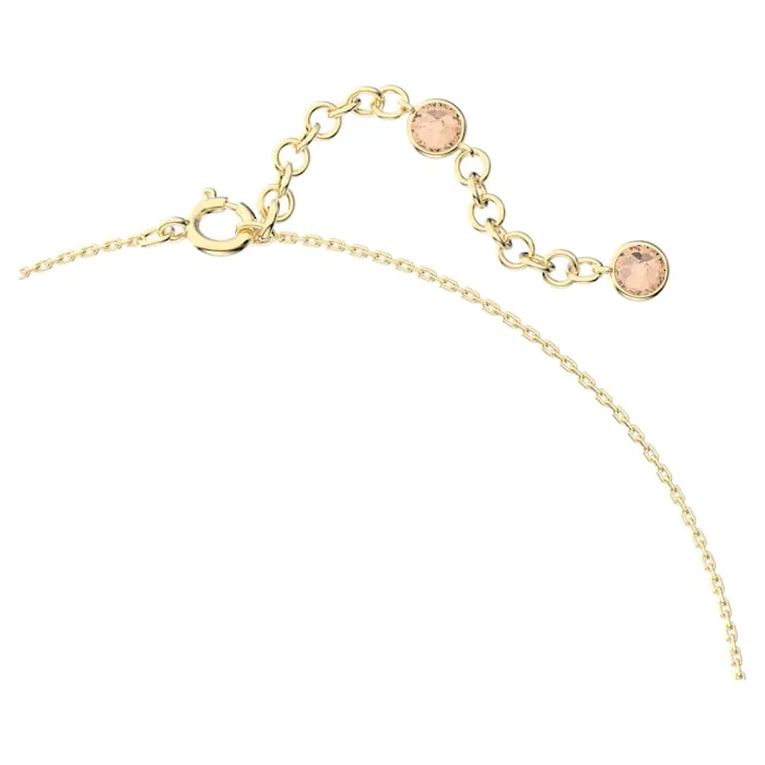 Swarovski Orbita Gold Tone Plated Multicoloured Crystal Drop Necklace