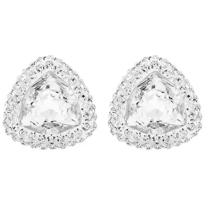 Swarovski Palladium White Crystal Begin Earrings