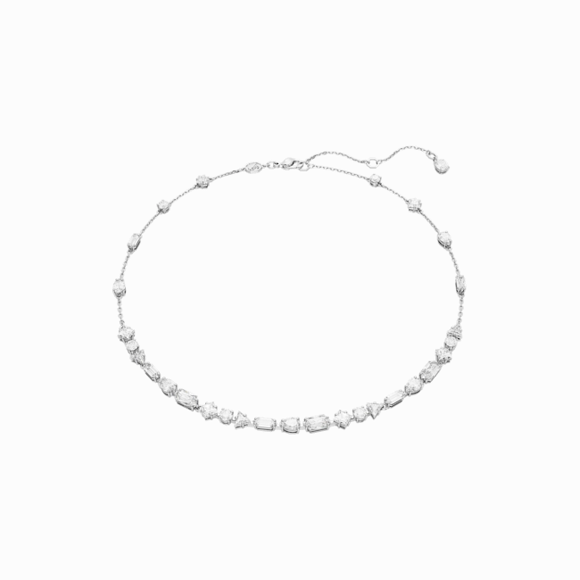 Swarovski Mesmera Rhodium Plated Crystal Necklace