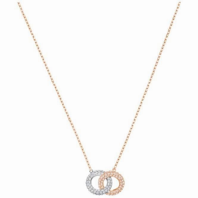 Swarovski Rose Gold Multi Crystal Necklace
