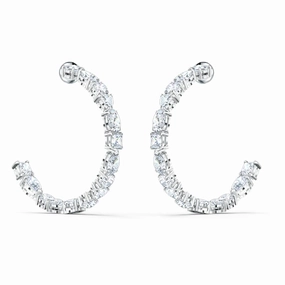 Swarovski Tennis Deluxe Crystal Mixed Hoop Earrings