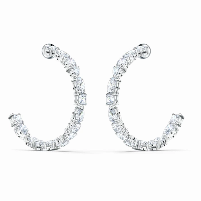 Swarovski Tennis Deluxe Crystal Mixed Hoop Earrings