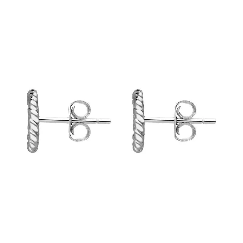 Sylva Sterling Silver Cubic Zirconia Round Stud Earrings