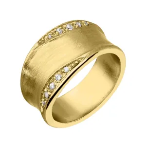 Sylva Yellow Gold Plated Sterling Silver Ring