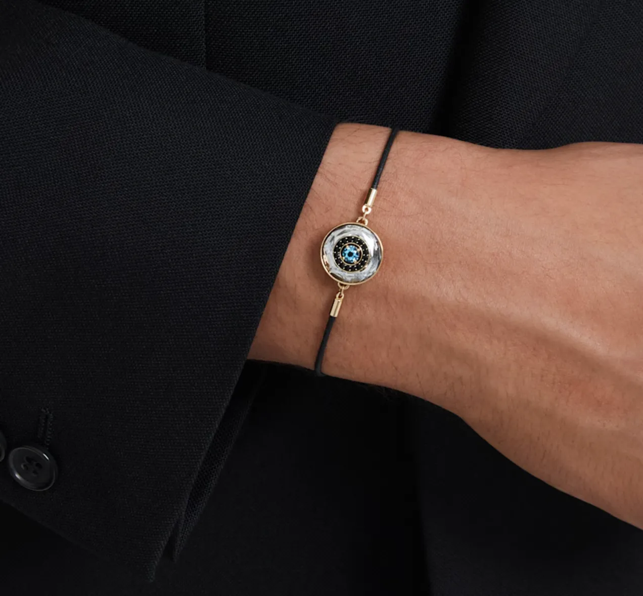Symbolica Evil Eye, Multicoloured, Gold Tone Bracelet