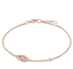 Thomas Sabo Bracelet Glam & Soul Fatimas Garden Nazars Eye Rose Gold 19.5cm D