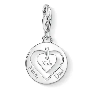 Thomas Sabo Charm Club Heart Mom Dad And Kids Charm