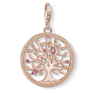 Thomas Sabo Charm Club Rose Gold Tree Of Love Pink Charm D