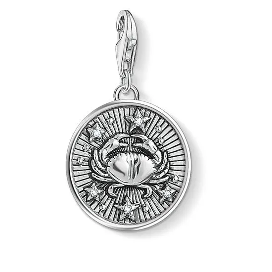 Thomas Sabo Charm Club Silver Zirconia Cancer Zodiac Charm