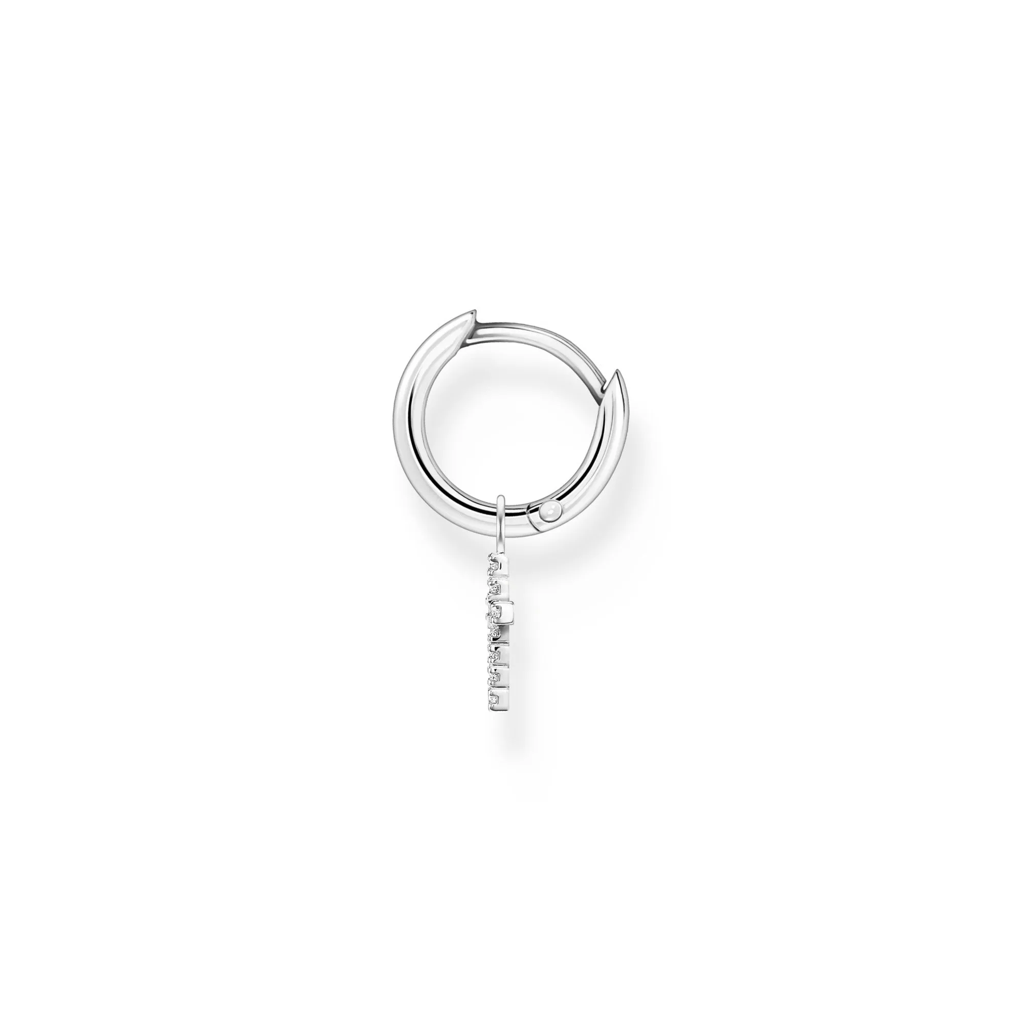 Thomas Sabo Charm Club Sterling Silver Cross Pendant Hoop Earring