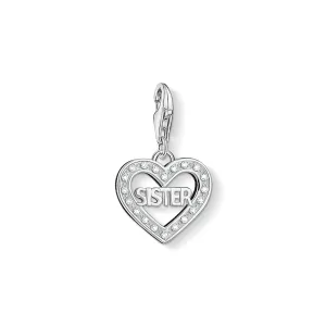 Thomas Sabo Charm Club Sterling Silver Cubic Zirconia Sister Charm