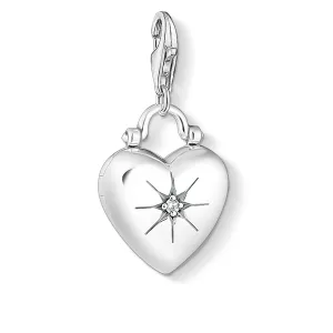 Thomas Sabo Charm Club Sterling Silver CZ Heart Locket Charm