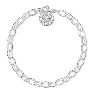 Thomas Sabo Charm Club Sterling Silver Diamond Charm Bracelet D 19.5cm