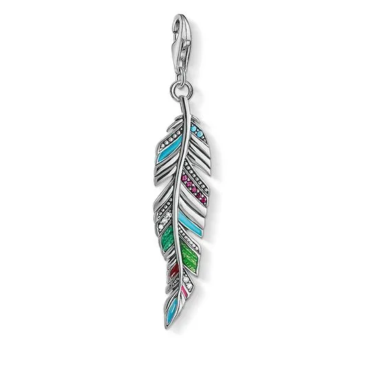 Thomas Sabo Charm Club Sterling Silver Ethnic Feather Pendant