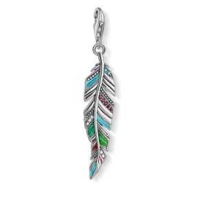 Thomas Sabo Charm Club Sterling Silver Ethnic Feather Pendant