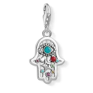 Thomas Sabo Charm Club Sterling Silver Ethnic Hand Of Fatima Charm