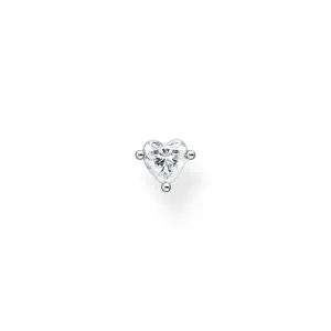 Thomas Sabo Charm Club Sterling Silver Heart Single Ear Stud