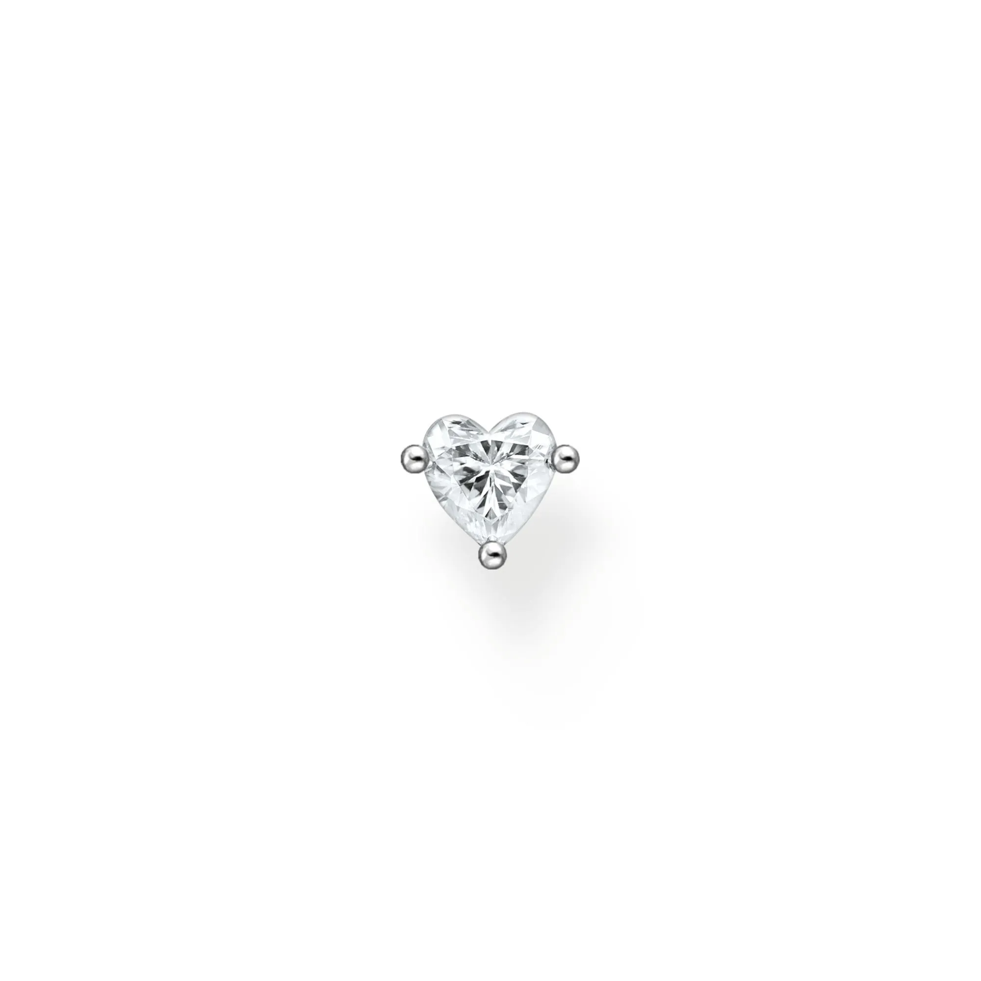 Thomas Sabo Charm Club Sterling Silver Heart Single Ear Stud