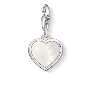 Thomas Sabo Charm Club Sterling Silver Mother of Pearl Heart Charm D