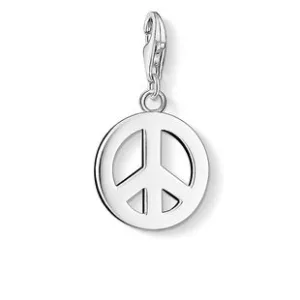 Thomas Sabo Charm Club Sterling Silver Peace Symbol Charm