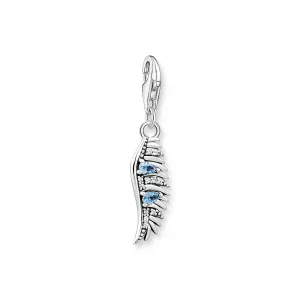 Thomas Sabo Charm Club Sterling Silver Phoenix Feather Blue Stones Charm