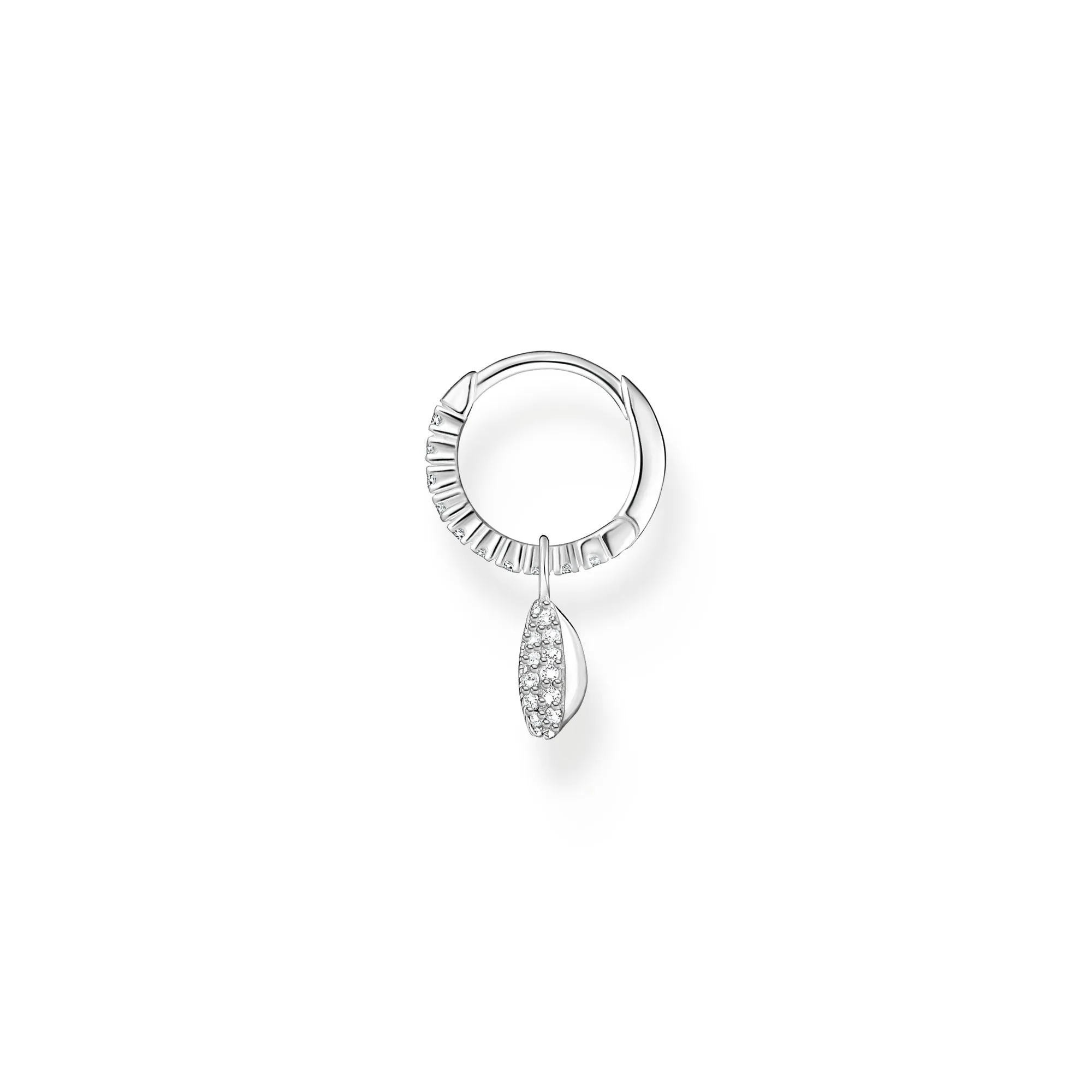 Thomas Sabo Charm Club Sterling Silver Shell Hoop Earring D