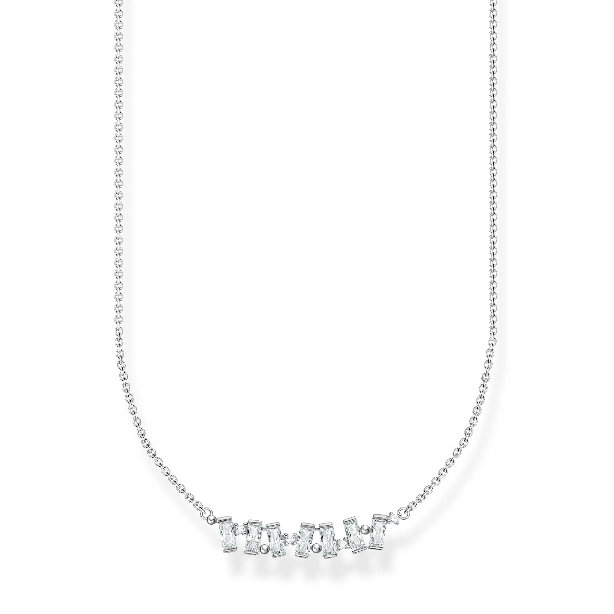 Thomas Sabo Charm Club Sterling Silver Star Dancing Stones Necklace D
