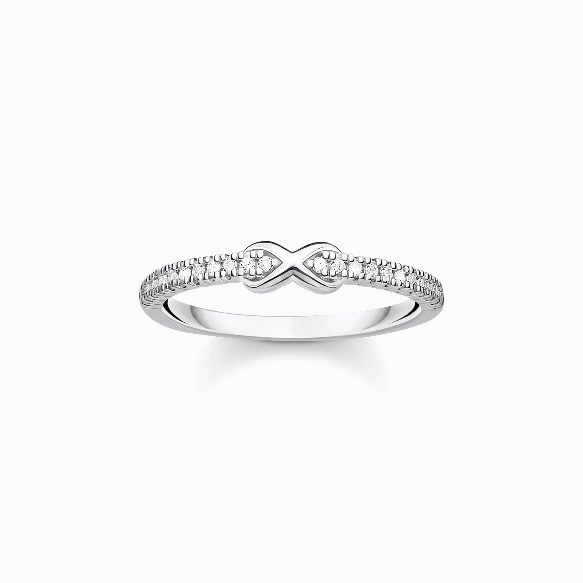 Thomas Sabo Charm Club Sterling Silver White CZ Infinity Ring