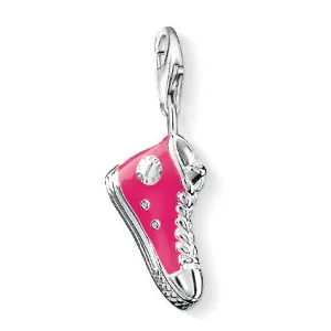 Thomas Sabo Charm Sterling Silver Club Pink Enamel Sneaker D