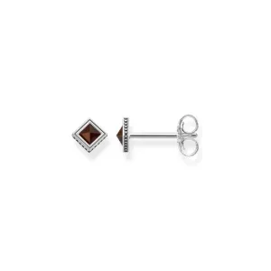 Thomas Sabo Earring Glam and Soul Sterling Silver Tiger's Eye Studs