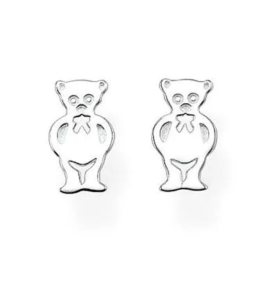 Thomas Sabo Earrings Glam & Soul Ear Studs Teddybear Silver D