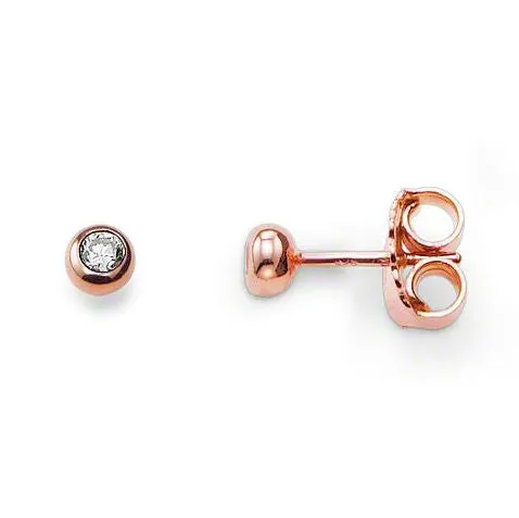Thomas Sabo Earrings Glam & Soul White Zirconia Rose Gold