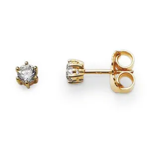Thomas Sabo Earrings Glam & Soul White Zirconia Yellow Gold