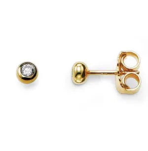 Thomas Sabo Earrings Glam & Soul White Zirconia Yellow Gold