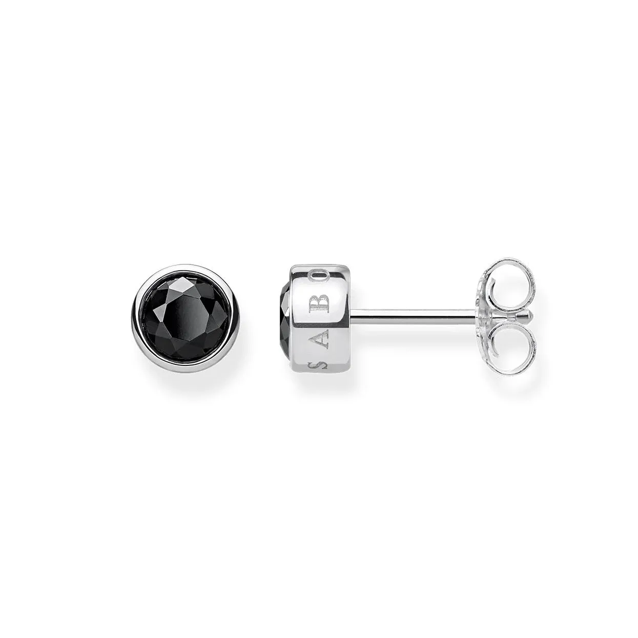 Thomas Sabo Glam & Soul Sterling Silver Black Zirconia Stud Earrings