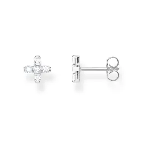 Thomas Sabo Glam & Soul Sterling Silver CZ Cross Stud Earrings