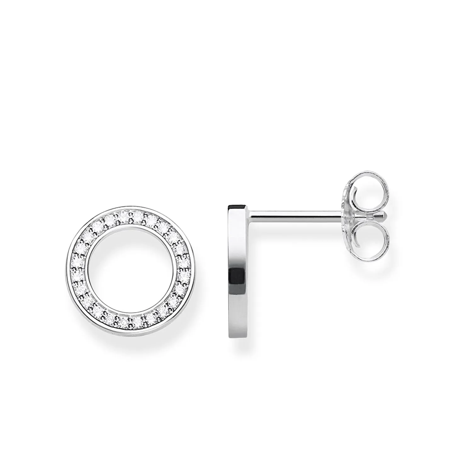 Thomas Sabo Glam & Soul Sterling Silver CZ Large Circles Earrings