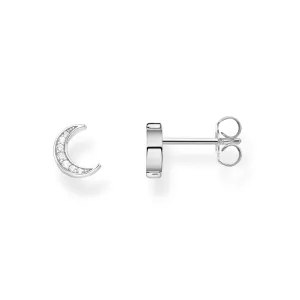 Thomas Sabo Glam & Soul Sterling Silver CZ Moon Stud Earrings
