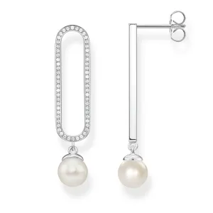 Thomas Sabo Glam & Soul Sterling Silver Freshwater Pearl Drop Earrings