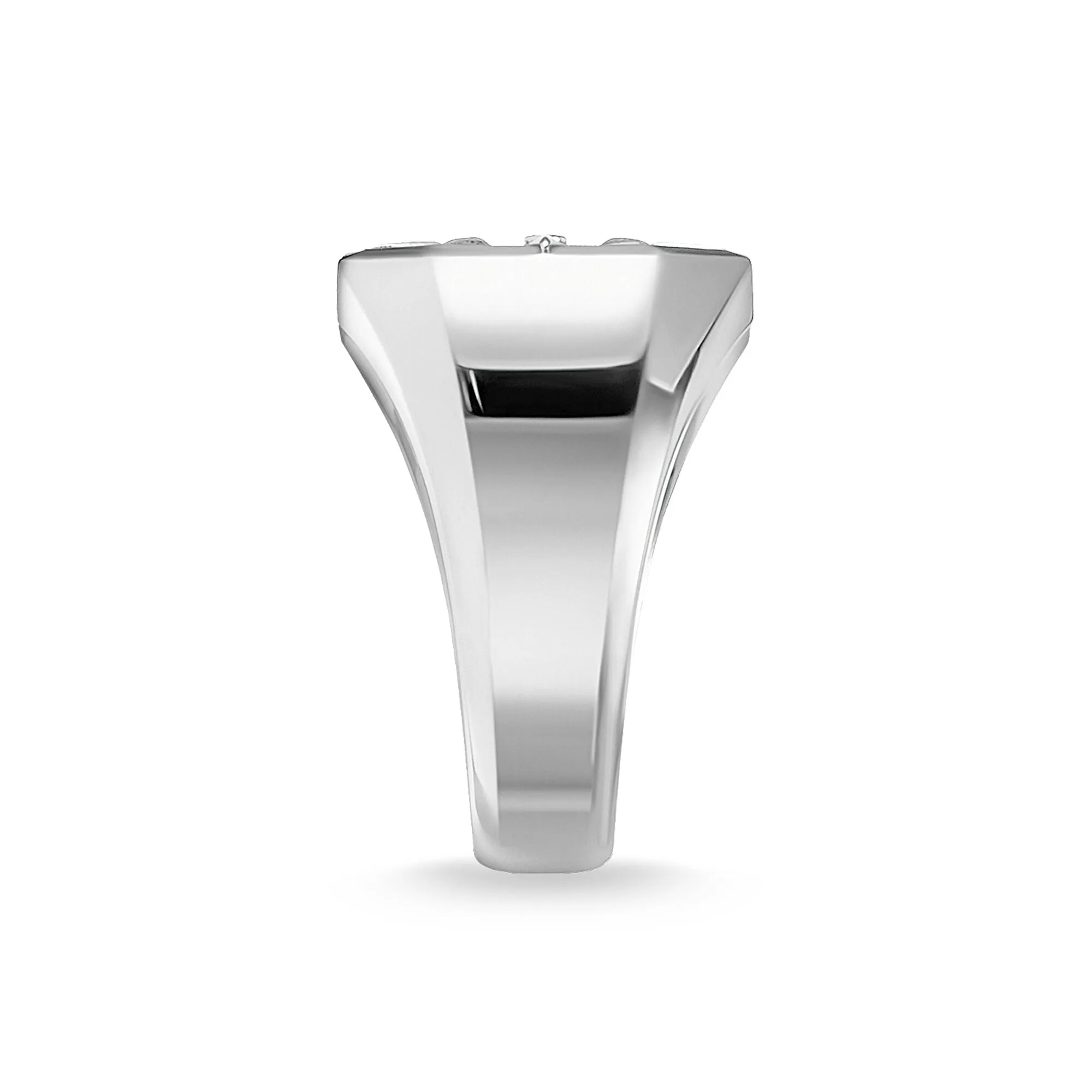 Thomas Sabo Glam & Soul Sterling Silver Gold Compass Signet Ring