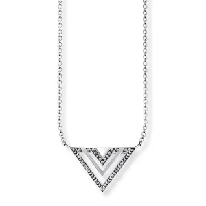 Thomas Sabo Glam And Soul Sterling Silver Africa Triangle Necklace