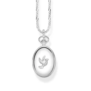 Thomas Sabo Glam And Soul Sterling Silver Oval Dove Locket D