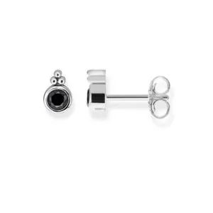 Thomas Sabo Glam And Soul Sterling Silver Royalty Black Stone Stud Earrings D