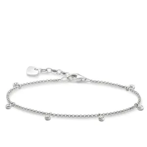 Thomas Sabo Glam And Soul Sterling Silver White Zirconia Bracelet D