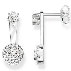 Thomas Sabo Glam And Soul Sterling Silver White Zirconia Light Of Luna Earrings