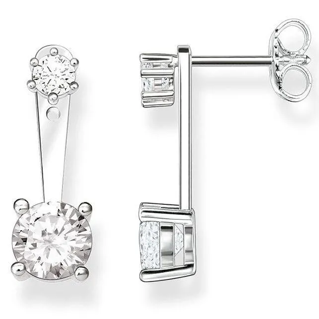Thomas Sabo Glam And Soul Sterling Silver White Zirconia Stud Earrings