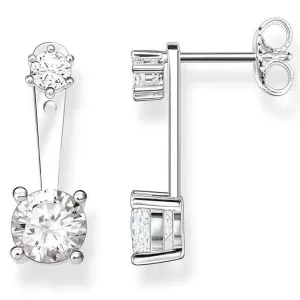 Thomas Sabo Glam And Soul Sterling Silver White Zirconia Stud Earrings