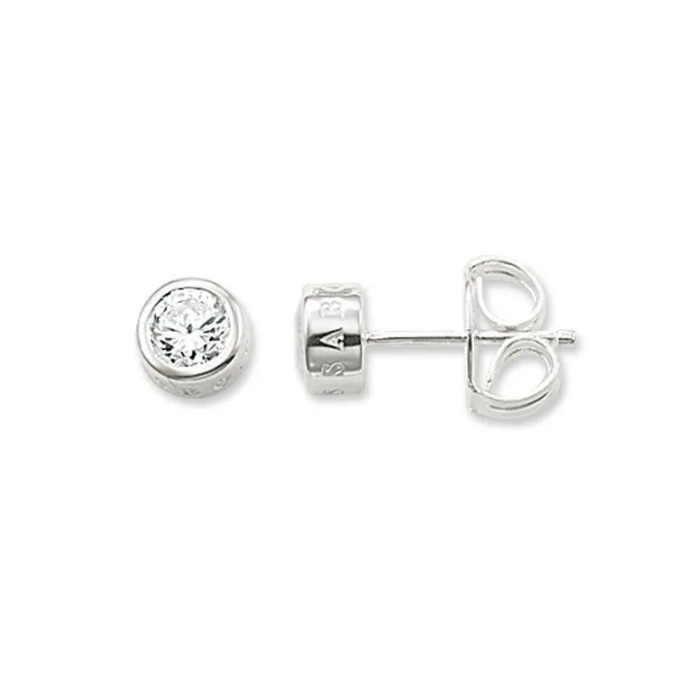 Thomas Sabo Glam And Soul White Stone Medium Stud Earrings